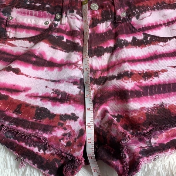 Agolde Parker Vintage tie dye cut off short Size 27 - Picture 8 of 10